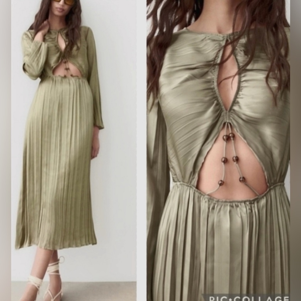 Zara Front Cutout Maxi Dress